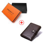 CONTACT'S Leather Wallet Luxury Male Genuine Leather Wallets Men Hasp Purse With Passcard Pocket and Card Holder High Quality
