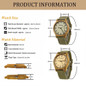BEWELL Unisex Zebra Bamboo Wood Watch Mens Watches Top Brand Luxury Women Watches Canvas Band Wooden Men Sport Watch 124B