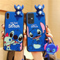 Cute Stitch Couple Lanyard Phone Case For Samsung Galaxy