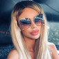 Women's  Fashion Big Frame Gradient Sunglasses