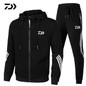 Daiwa Spring Autumn 2020  Fishing Suit Cotton Outdoor Camping Hiking Sport Set  Striped  Clothes Fishing Jacket Pants Suit