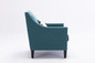 Modern Leisure chair accent armchair living room lounge chair with nailheads and solid wood legs Teal linen