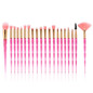 20pcs Diamond Makeup Brush Set Eye Brush Beauty Tools Fan Powder Eyeshadow Contour Beauty Cosmetic Colorful For Make Up Tool