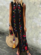Sleeveless Women Long Maxi Floral Dresses