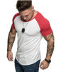 Men's Fit Short Sleeve Slim Muscle Bodybuilding T-shirt