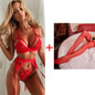 Sexy Lingerie Underwear Babydoll Open Bra Set +garter Lingerie Sexy Hot Erotic Underwear Porno Bra Sexy stockings Set