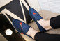 Suede Embroidered Loafers for Mens