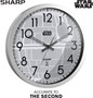Wall Clock- 12" Silver Brushed Finish