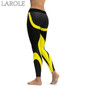 Mesh Pattern Print Elastic fitness Leggings For Women Sporting Workout And Yoga- Yellow