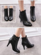Genuine Leather Pointed Toe Boots | High Heel Boots