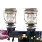 LED Retro Solar Powered Lamp Vintage Solar Light Hanging Lantern Garden Landscape