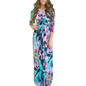 Women Summer Floral Print Maxi Dress Boho Style Long Beach Dress