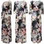 Women Summer Floral Print Maxi Dress Boho Style Long Beach Dress