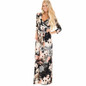 Women Summer Floral Print Maxi Dress Boho Style Long Beach Dress