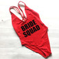 Bride Squad Cross Back Swimsuit