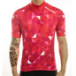 Full Zip Pixelated Triangle Cycling Jersey