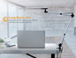 LED Dual Swing Arm Desk Lamp