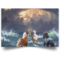 Jesus And Horse On Water Poster Poster Christian Christmas Religious Decor For The Home