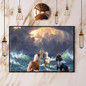 Jesus And Horse On Water Poster Poster Christian Christmas Religious Decor For The Home