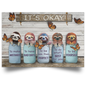 Sloths It's Okay Inspirational Quotes Poster Wooden Motivational Gifts Wall Art Decor