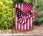 Butterfly Pink Ribbons American Flag Breast Cancer Awareness Merchandise Welcome Home Decor