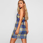 Retro Plaid Mini Dress