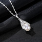 925 Silver Chain Natural Pearl Necklace Jewelry Pendant