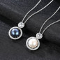 925 Sterling Silver Chains Necklace Natural Pearl Pendant