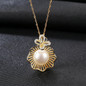 925 Sterling Silver Chains Necklace Natural Pearl Pendant