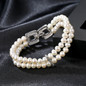 925 Sterling Silver Natural Pearl Bracelet