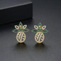 Gold Finish Fashion Jewelry Stud Earrings