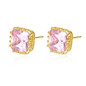 Gold Finish Fashion Jewelry Stud Earrings