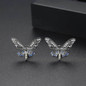 Black Gun Finish Fashion Jewelry Stud Earrings