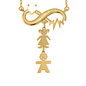 Heartbeat Infinity Necklace With Birthstone And Kids