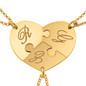 3 Pieces Initial Puzzle Necklace