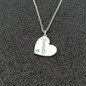 Heart Name Necklace With Birthstone