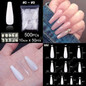 Ballerina Stiletto Coffin Rounded Square False Nail Tips