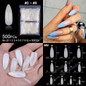 Ballerina Stiletto Coffin Rounded Square False Nail Tips