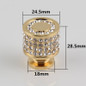 fashion deluxe glass diamond furniture decotation handles  crystal drawer knob