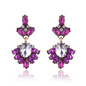 Drop rhinestone earrings
