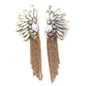 TASSEL ANGEL WING CRYSTAL EARRINGS