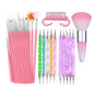 UV Gel Polish Acrylic Nail Art Brush Kit Painting Brushes Pens