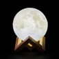 Creative 3D Print Rechargeable LED Light Moon Lamp