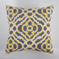 Geometric Floral Canvas Cotton Square Home Decor Embroidered Cushion Cover
