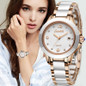 Fashionable Rose Gold Waterproof Quartz Watches For Women