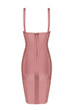 Socorro Pink Bandage Dress