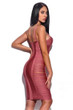 Socorro Pink Bandage Dress