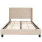 King Platform Bed-Dark Gray