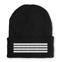 Pilot Epaulette (Silver) 4 Lines Embroidered Beanies