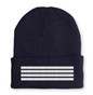 Pilot Epaulette (Silver) 4 Lines Embroidered Beanies